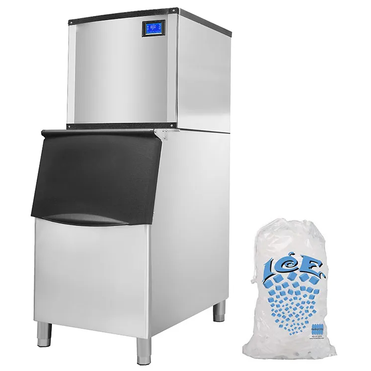 880LBS 400kg Ice Cube Makers Machine Factory Price Stand Alone Ice Maker