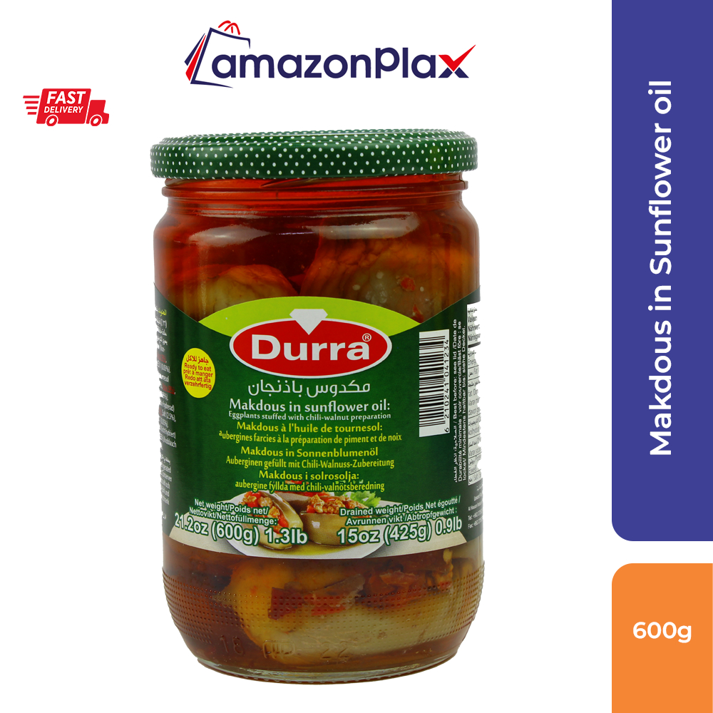 Durra Makdous in sunflower oil ( Stuffed Eggplant ) 600G Shopee Malaysia