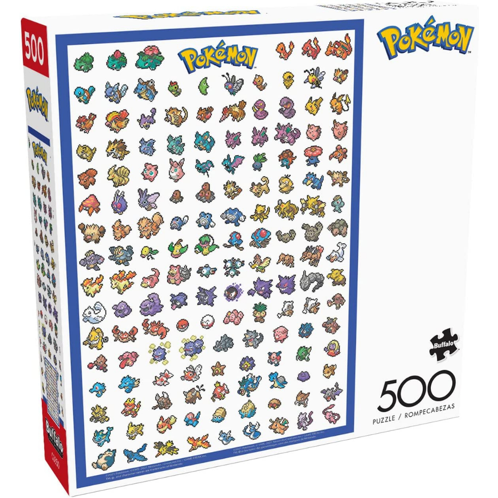 Buffalo Games Jigsaw Puzzle: Pokemon - Retro Pixel Pokemon Chart (500 Piece)