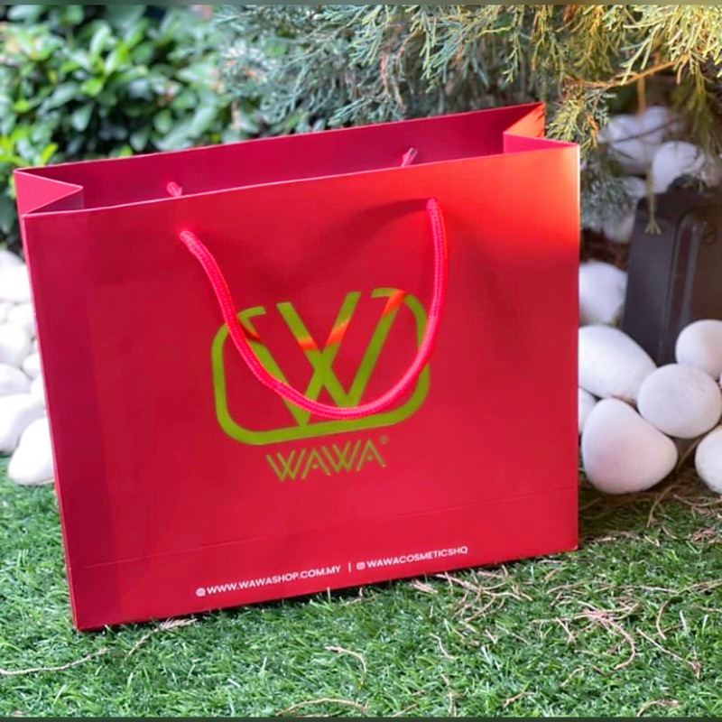 PAPER BAG WAWA COSMETICS/RED EDITION (ORIGINAL HQ)