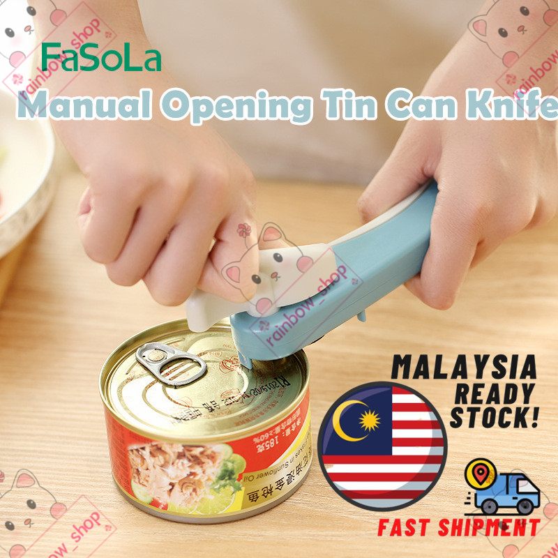 ✨✨✨【Local Seller】【Ready Stock】FASOLA Manual Opening Can Knife Tin Can Opener【现货】FASOLA手动开盖罐头刀铁皮罐头开罐器✨✨✨