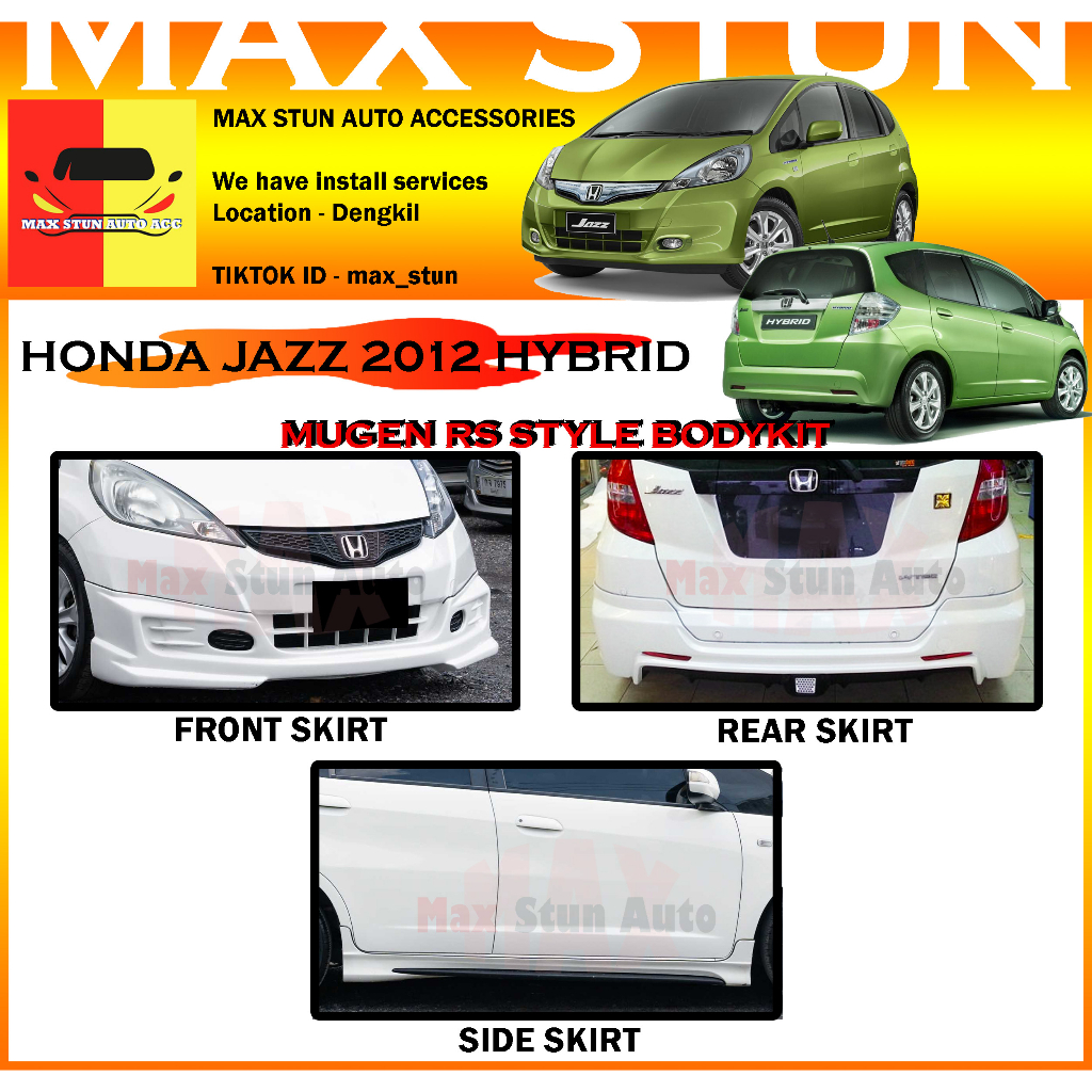 HONDA JAZZ 2012 HYBRID MUGENRS FULL SET BODYKIT MGRS HONDA FIT JAZZ