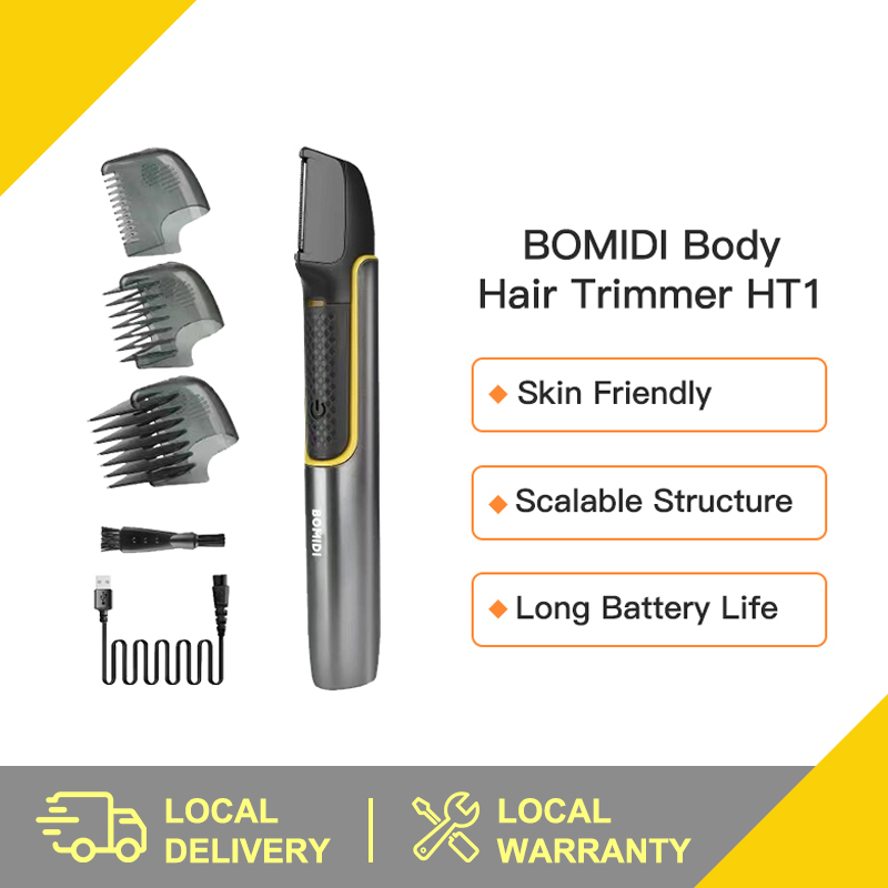 BOMIDI HT1 Body Hair Trimmer for Men Women Personal Groomer Pubic Hair Personal Trimmer Back Shave