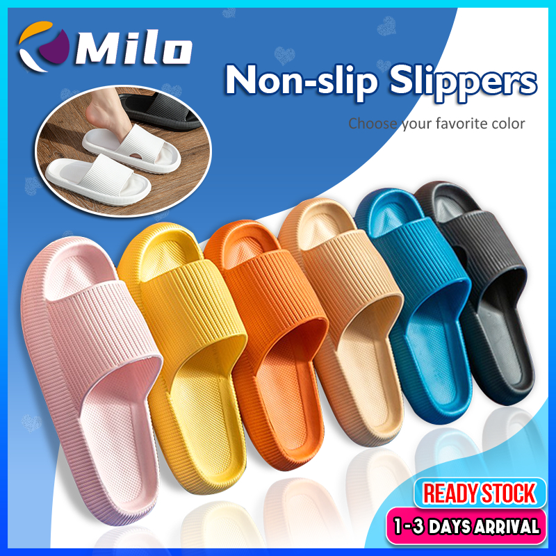 [READY STOCK] Selipar Viral Lelaki Comfy Slipper Selipar wanita Sandal Anti-Slip Selipar Rumah Thick Sole Home Slipper