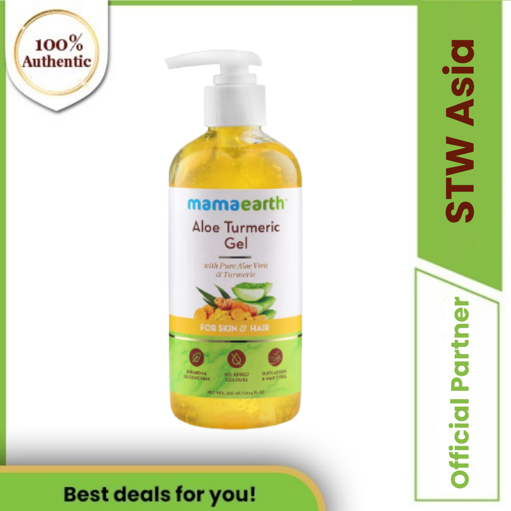 Mamaearth Soothing Face, Skin & Hair Aloe Turmeric Gel From 100 Pure