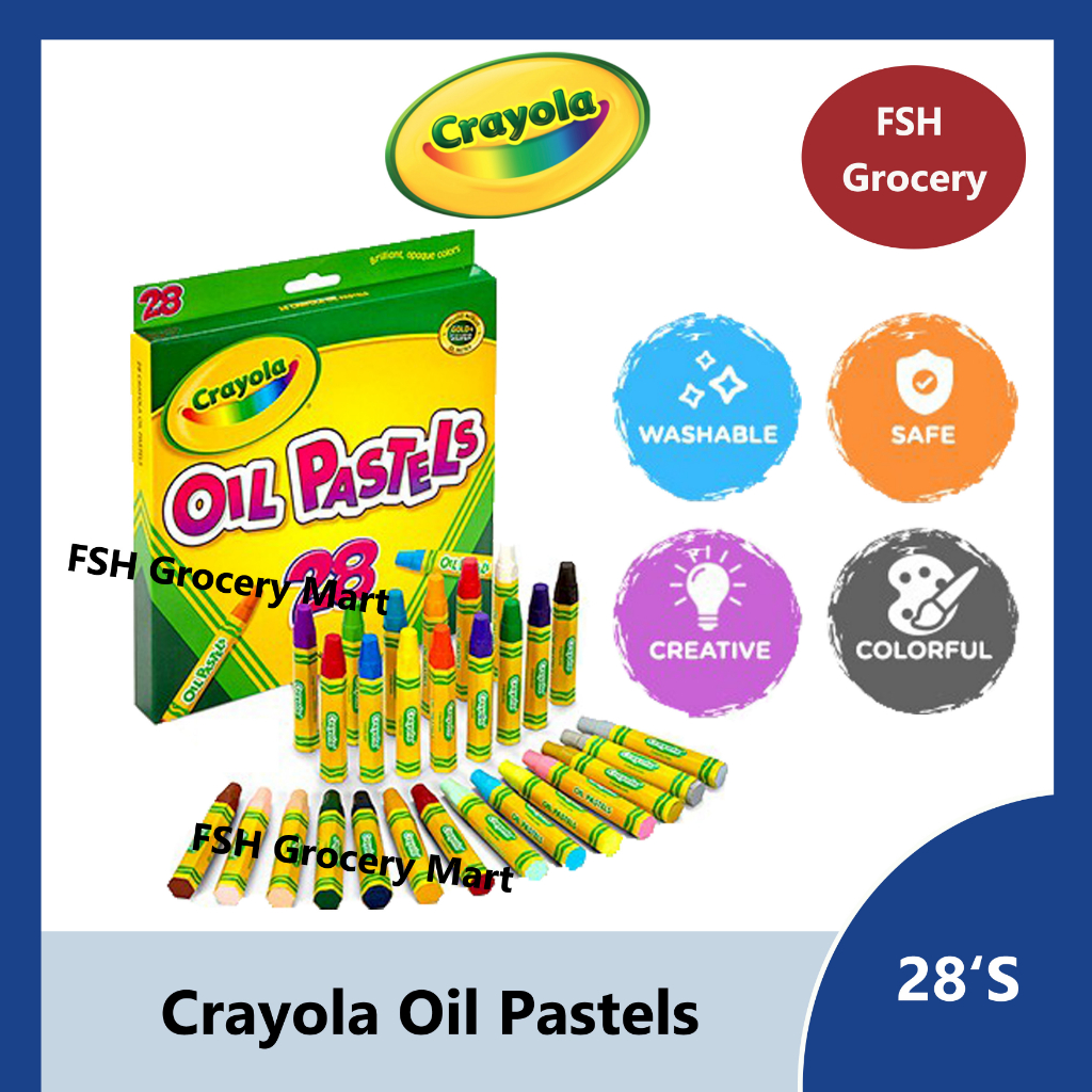 Crayola Oil Pastels Art School Supplies Assorted Colors 28 Count Kids