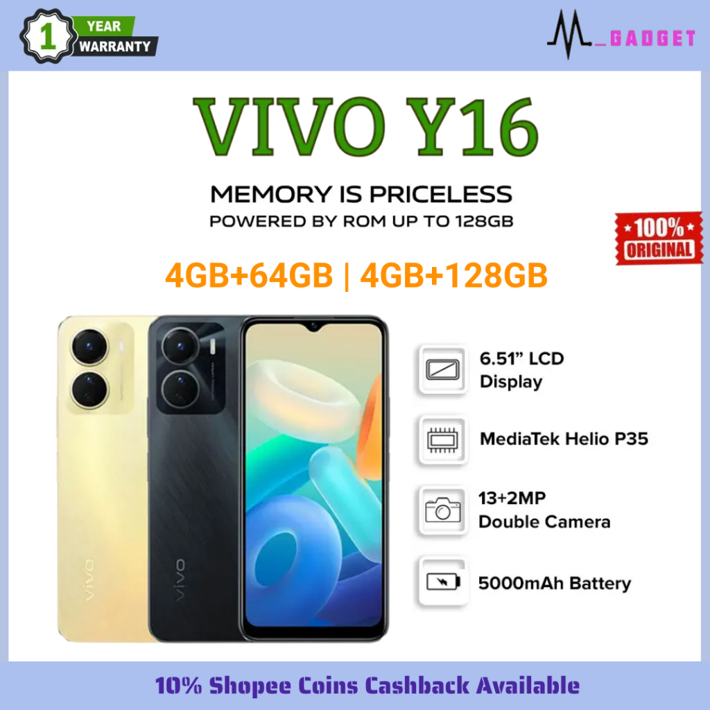 VIVO Y16 [4GB+64GB] | [4GB+128GB] | VIVO Y15A [4GB+64GB] / VIVO Y15S ...