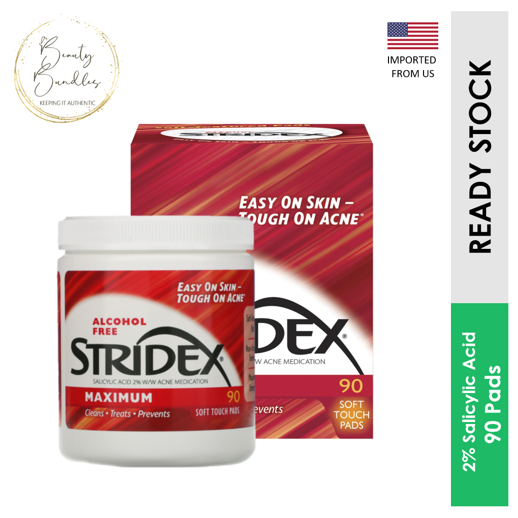 Stridex SingleStep Acne Control, Alcohol Free Maximum (90 Soft Touch