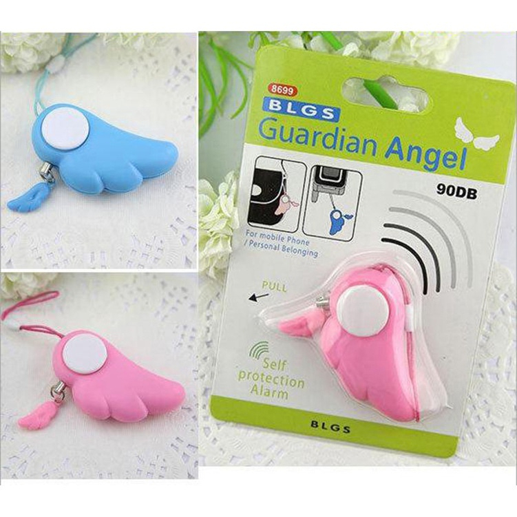 Angel Wings Protection Panic Safety Security Anti-Wolf Alarm Girls Self Defense Alarm Protection Safety- Personal Securi