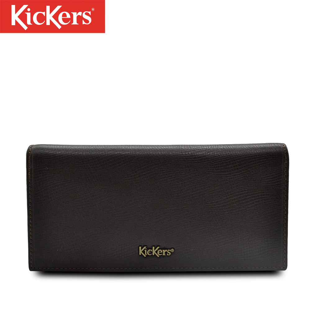 Kickers Genuine Top Grain Leather Unisex Long Wallet KW90