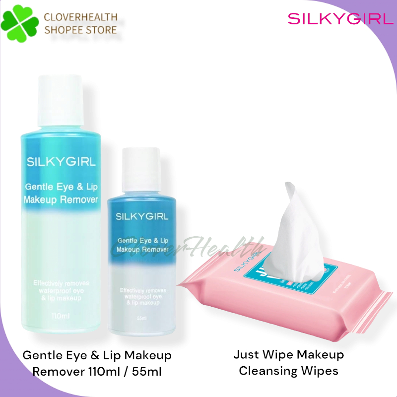 SILKYGIRL Gentle Eye & Lip Makeup Remover (110ml/55ml), Just Wipe
