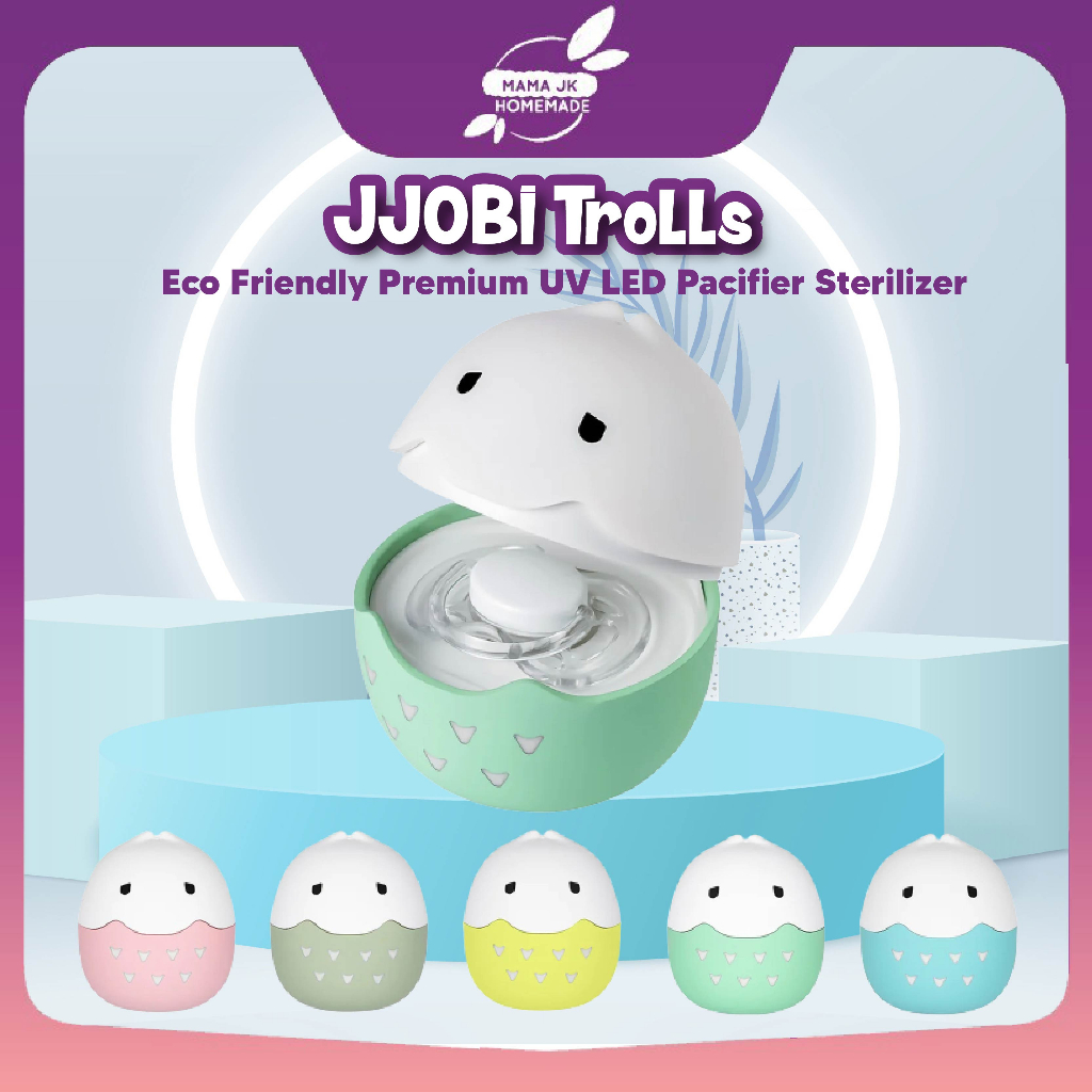 JJOBI Trolls Eco Friendly Premium UV LED Pacifier Sterilizer Shopee