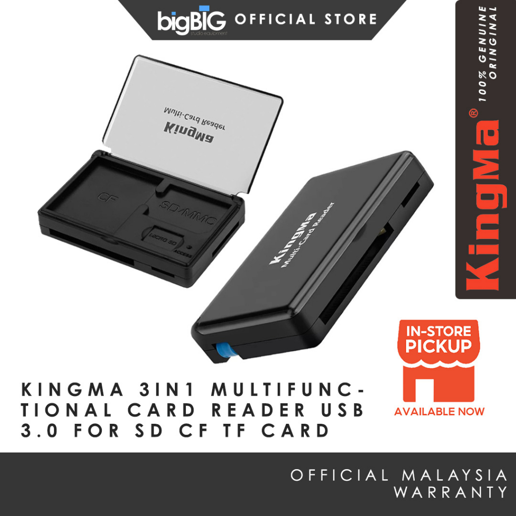 Kingma 3in1 Multifunctional Card Reader USB 3.0 for SD CF TF Card ...