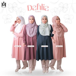 tunic midi dress muslimah