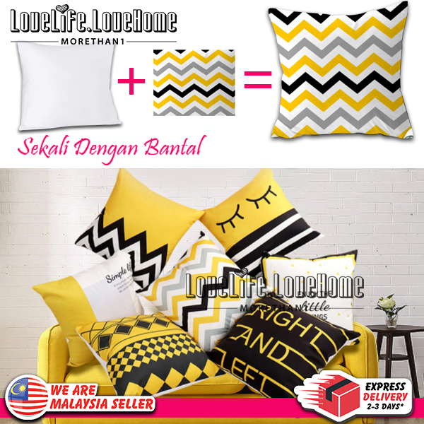 MORETHAN1 Sekali Dengan Bantal Decorative Set of Throw Pillow Abstract Square Pillows for Living Room Couch Bed Cushions