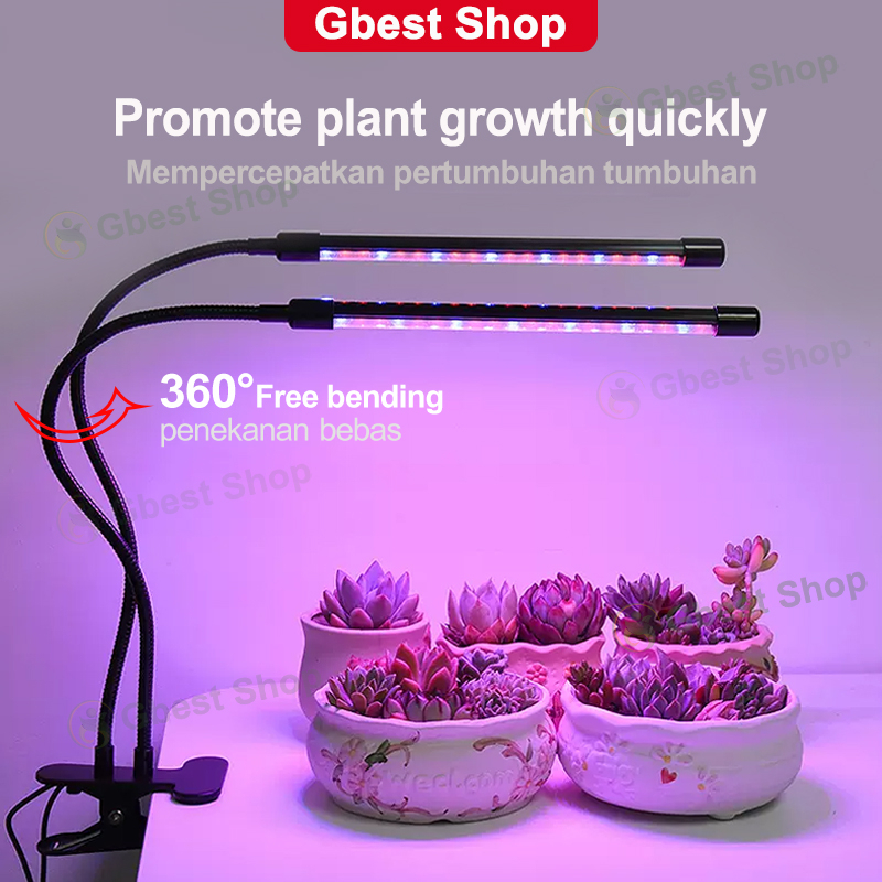 Led Grow Plant Light Usb Dc 5V Red Blue Plants Lamps Home Garden Spectrum Multi-Head Waterproof Lampu Cahaya Tumbuhan