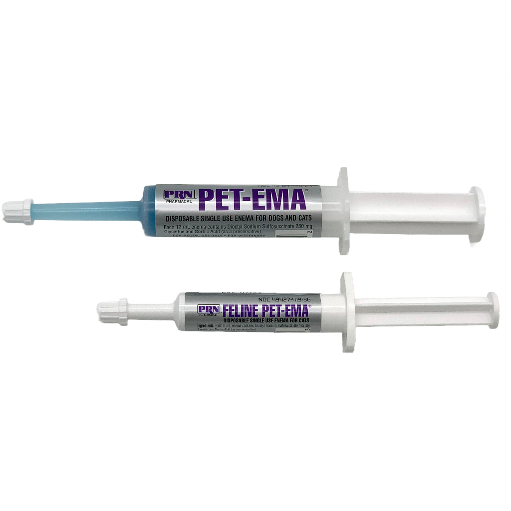 PRN Pharmacal Pet-Ema Enema for Cats & Dogs Highly Effective Constipation Relief Cat Suppository Dog