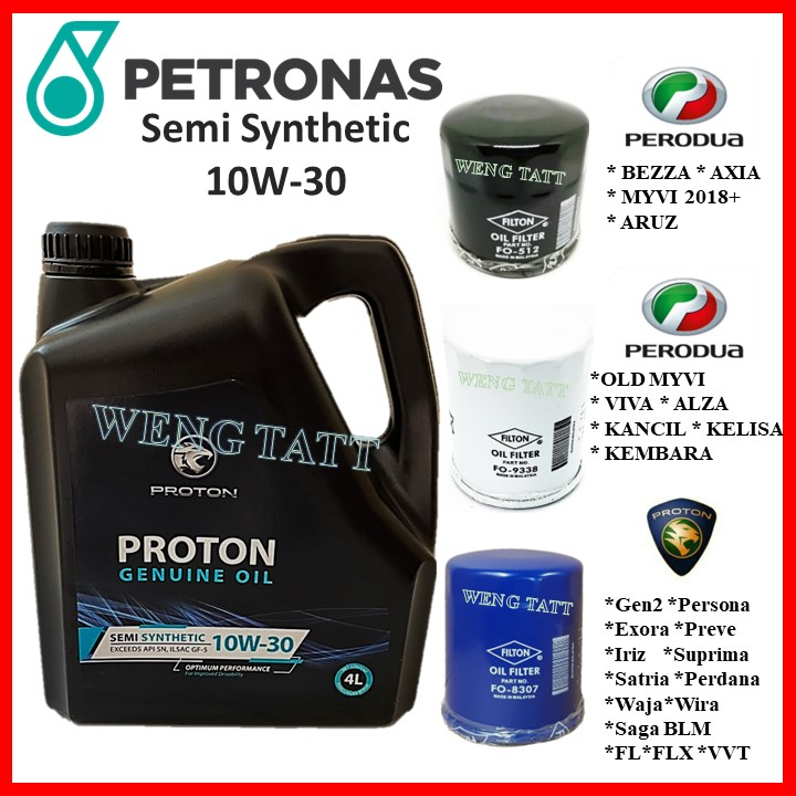 Petronas Syntium PROTON 800 SE 10w30 Semi Synthetic SN/CF Engine Oil 4L Minyak Hitam Enjin Kereta Car Perodua Toyota..