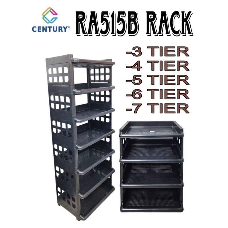 CENTURY MULTIPURPOSE PLASTIC RACK 3/4/5/6/7 TIER / STORAGE RACK / RAK