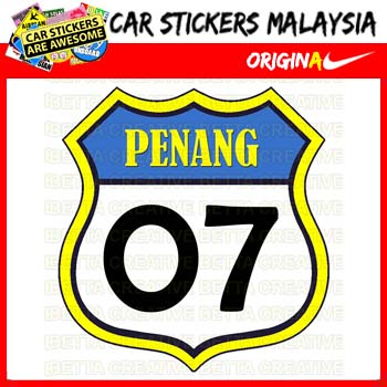 Car Sticker/Bumper Sticker/Motor Sticker - Penang Pulau Pinang Route 66