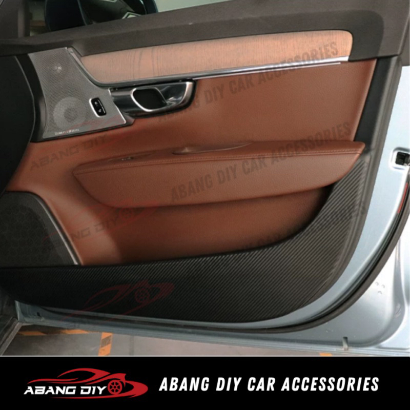 2PC Auto PU lederen voorste Stoel Rug anti-kick pad, voor Volvo XC40 XC60 XC90 V90 V60 V30 V40 S60 90L waterdichte anti-vuile beschermer Car interieur accessoires,C/Red-Full board