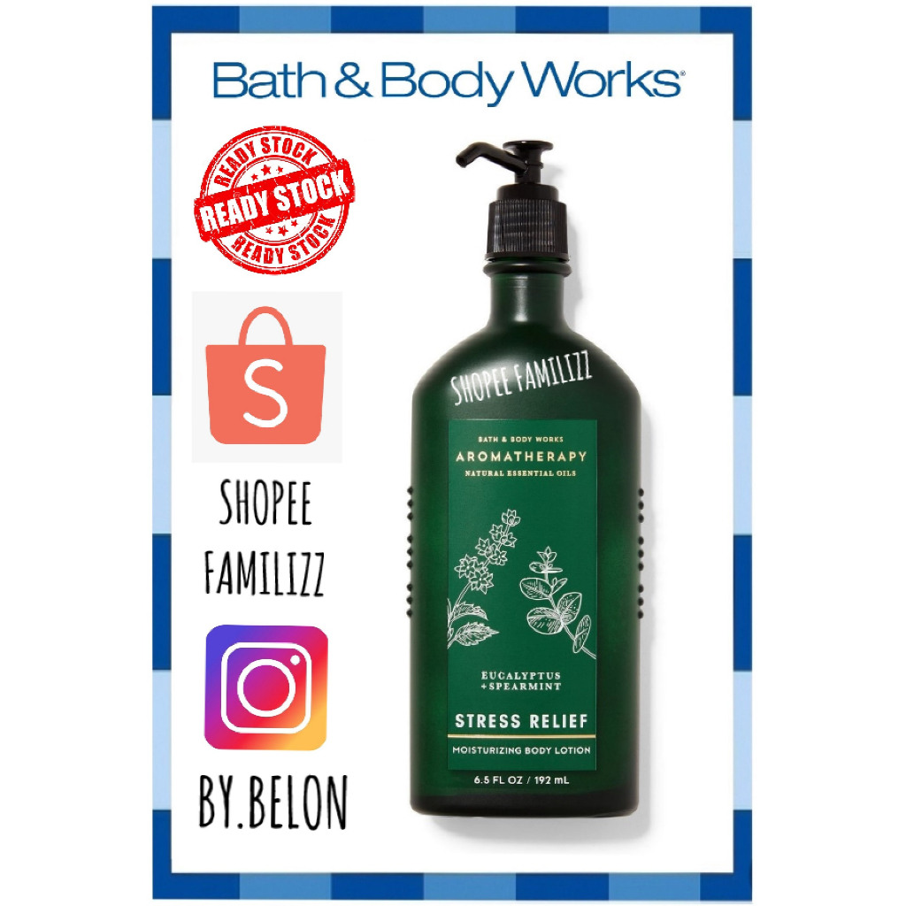 ️ Aromatherapy Stress Relief ️ Bath & Body Works Eucalyptus Spearmint Body Wash Foam Shower Gel