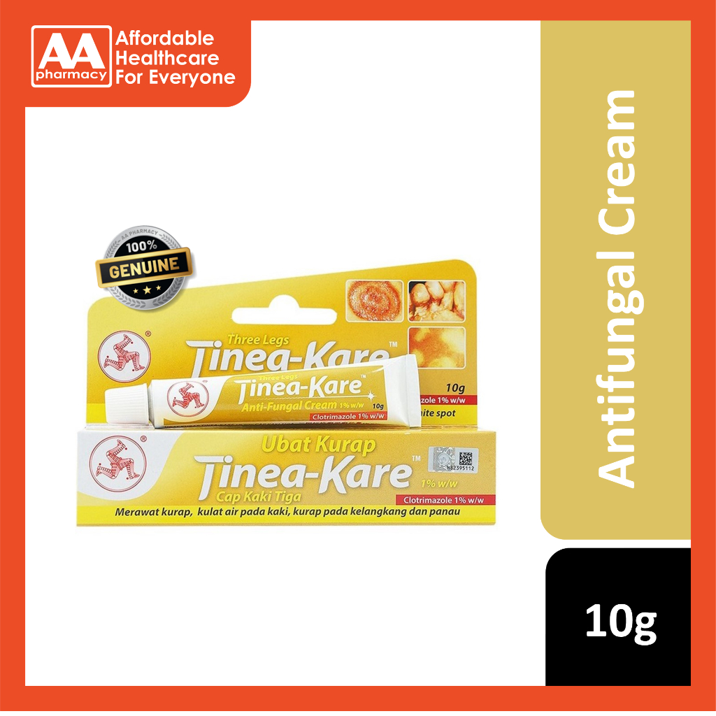 3 Legs Tinea-Kare Antifungal Cream 10gm