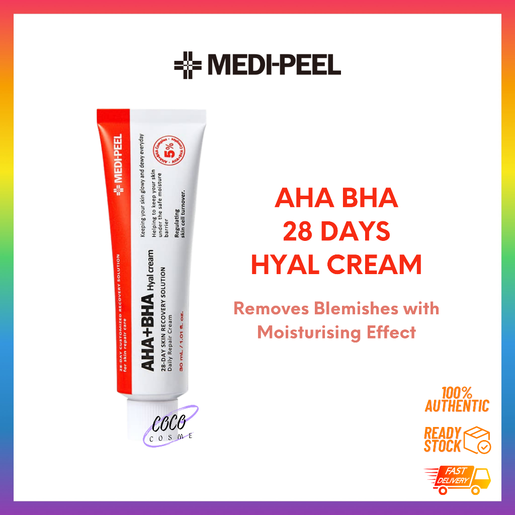 MEDI-PEEL AHA BHA 28 Days Hyal Cream 30ml | Shopee Malaysia