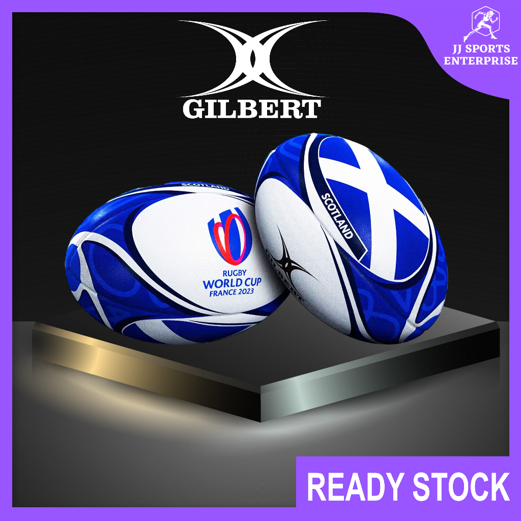 Gilbert Rugby Ball RWC 2023 Flag Scotland (Size 5) Gilbert Rugby Ball Bola Ragbi