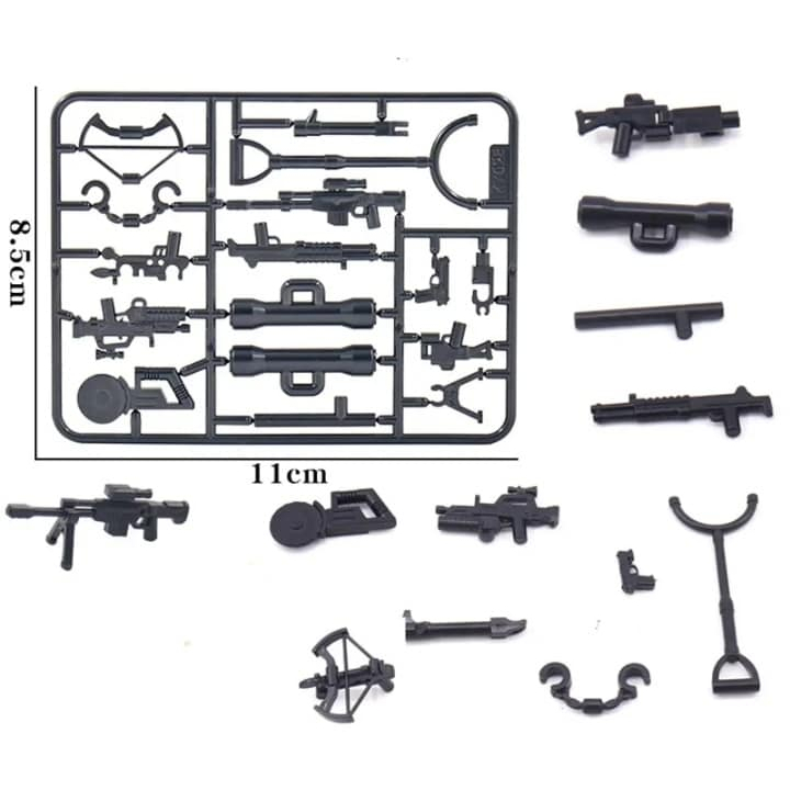 Military Army Weapon Set 200, Gun and Accessories