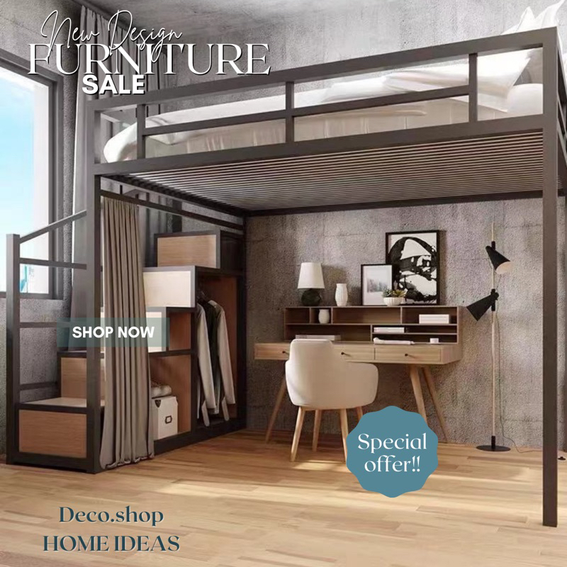 SPECIAL OFFER!! eleveted bed, loft bed ,double bed, bunk bed , double dacker , katil simple jimat ruang