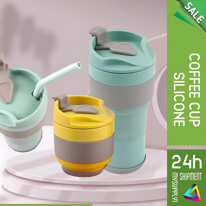 Coffee CupCollapsible Cup PortableTravel Collapsible Silicone Coffee