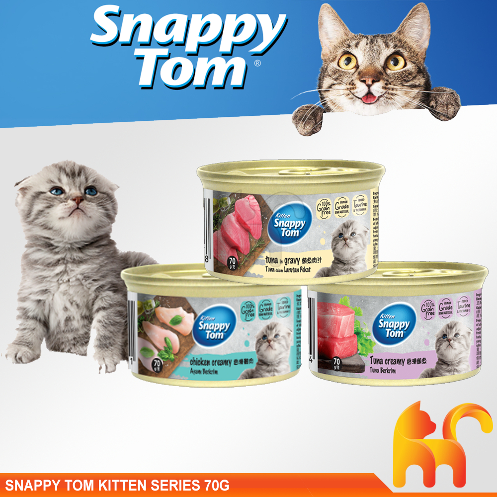 [NEW] Snappy Tom Kitten Series 70g | Premium Wet Cat Food | Makanan ...