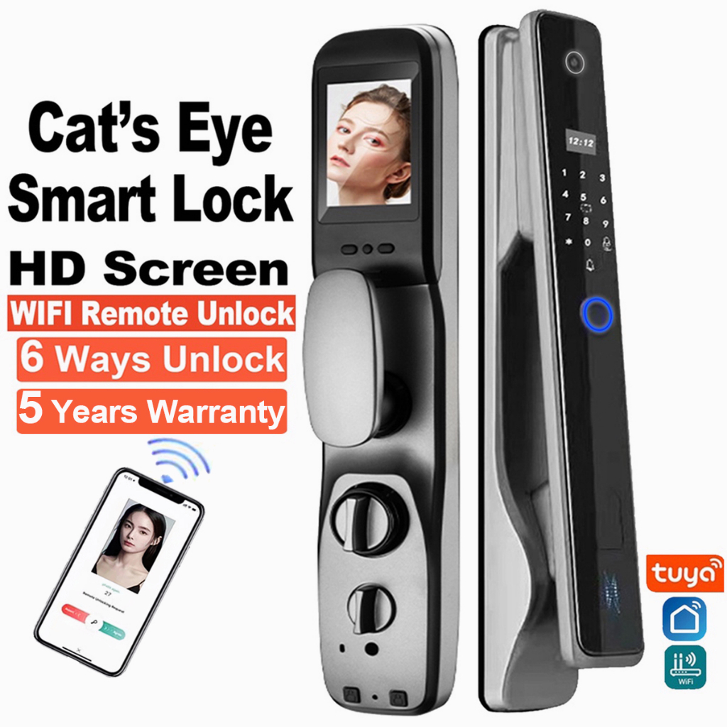 DoorLockDigital Camera WiFi Smart Door Lock Remote Unlock Tuya Smart