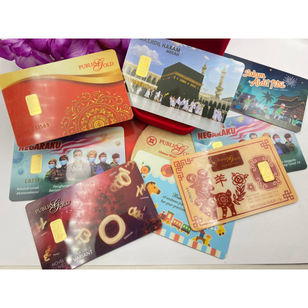 (READY STOCK) GOLD BAR 999/999.9/916 0.20gram / 0.50gram