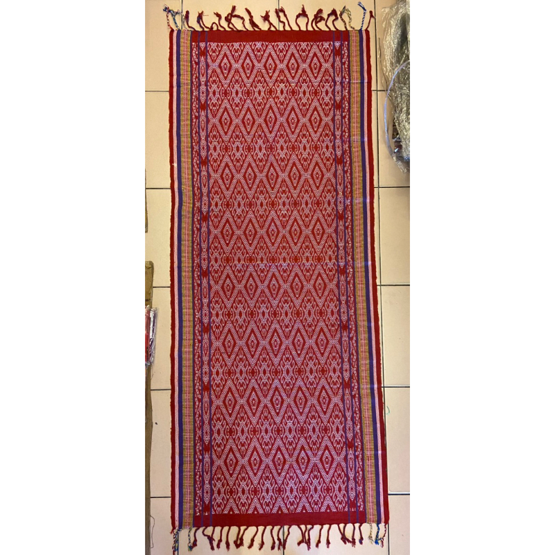 PSL01 Sarawak 4 Design Sulam Kain Tenun Hand Woven textile table runner wall hanging