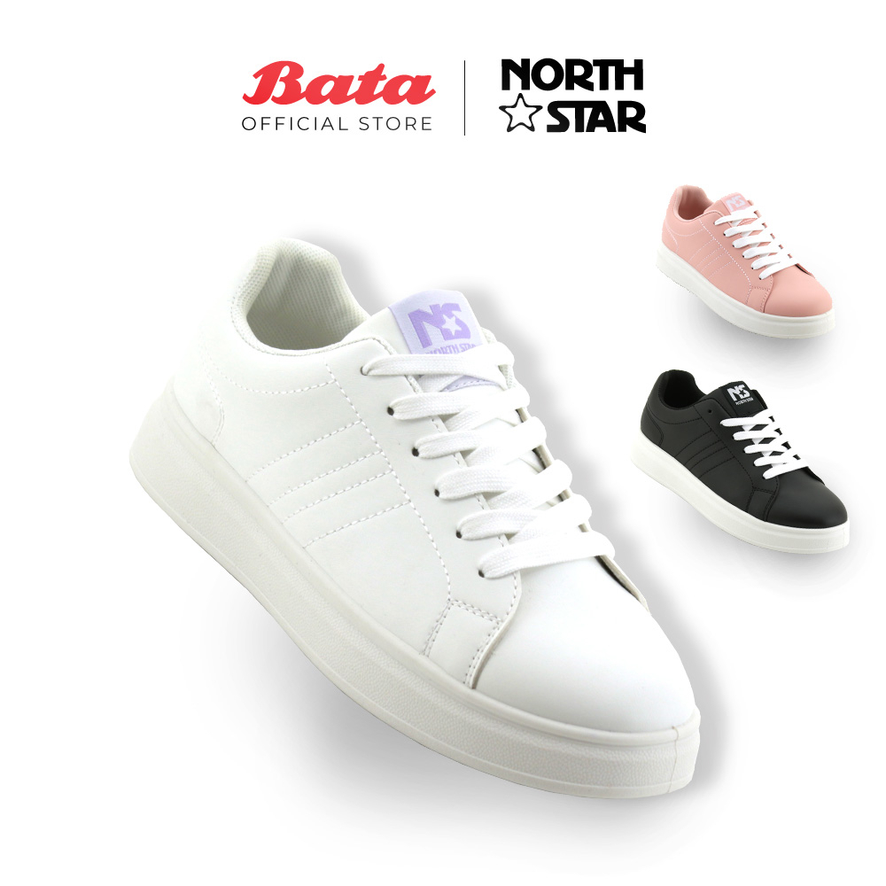 [Online Exclusive] NORTH STAR Skater Women White/Pink/Black Sneakers 5201158 / 5205158 / 5206158