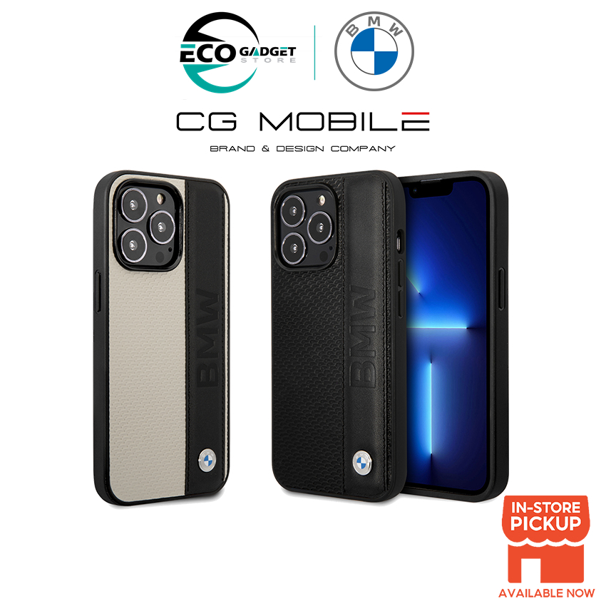 BMW Official Genuine Phone Case iPhone 14 Series Leather Back signature ...