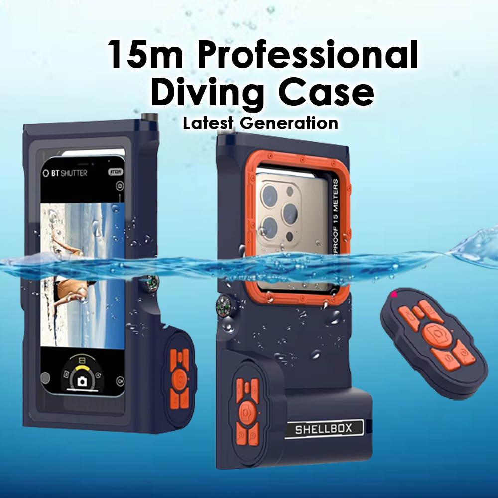 Shellbox Waterproof Phone Case Shockproof Silicone Mobile Gadget Phone