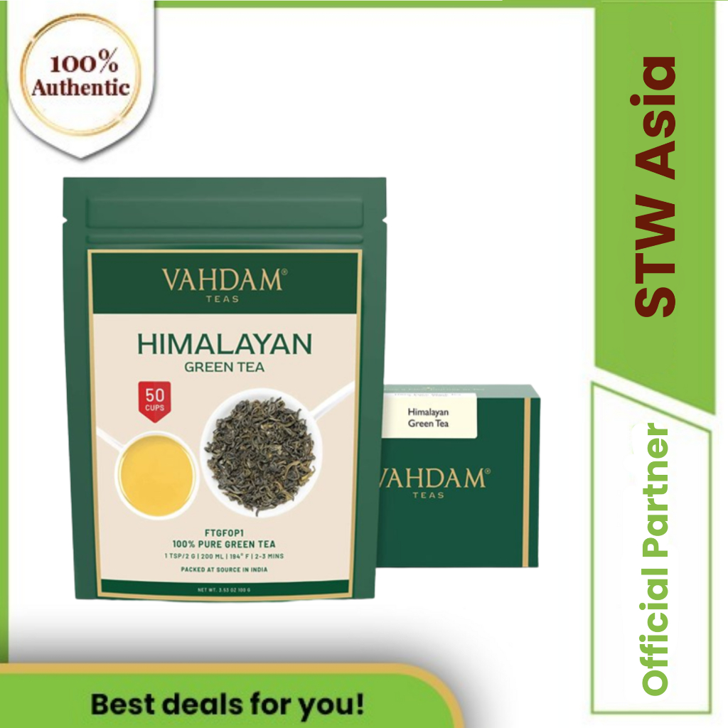 Vahdam Himalayan Green Tea Leaves (50+ Cups) Shopee Malaysia