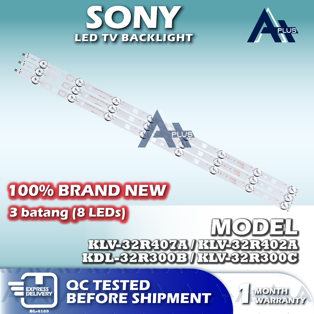 KLV-32R407A / KLV-32R402A / KDL-32R300B / KLV-32R300C SONY 32" LED TV Backlight 32 INCH Lampu TV