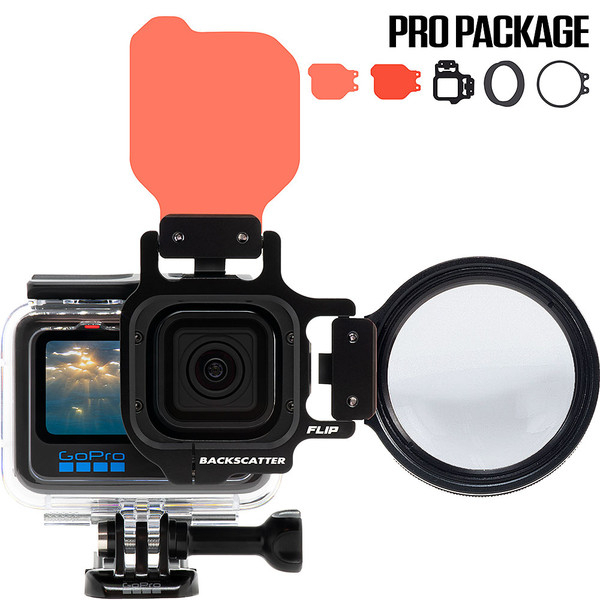 (Ready Stock) Backscatter FLIP 12 Pro Package DIVE&DEEP Filters & +15 MacroMate Mini Lens GoPro HERO 12,11,10,9,8,7,6,&5