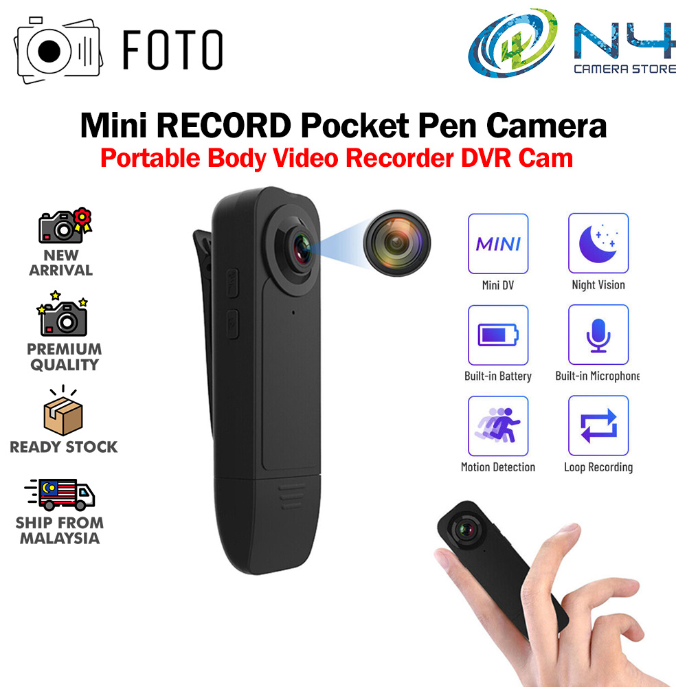 FOTO DC401 1080P HD Mini RECORD Pocket Pen Camera Portable Body Video Recorder DVR Cam