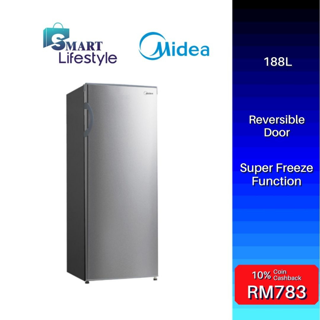 Midea/Khind Upright Freezer (188L/163L) MUF-208SD/Mistral Upright Freezer MUF-182