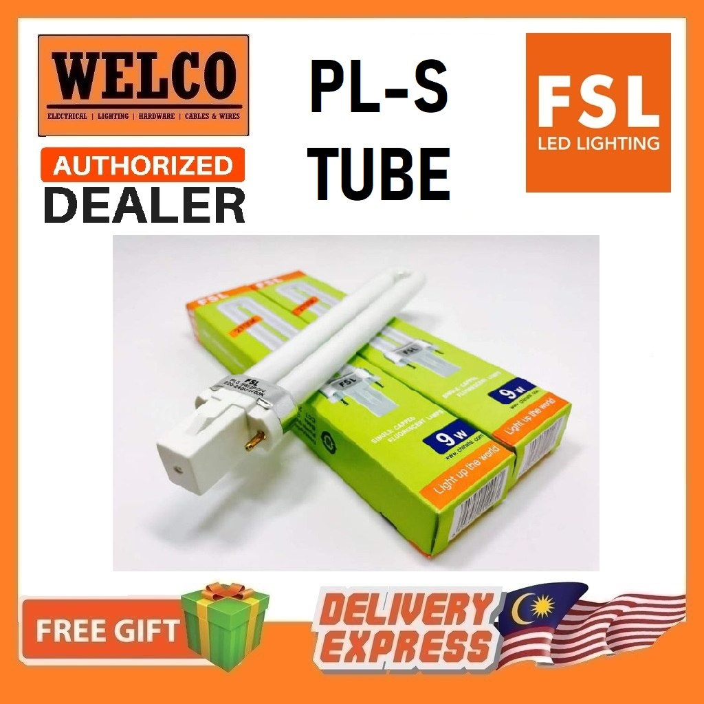 FSL PLS 2PIN ENERGY SAVING FLUORESCENT TUBE [7W, 9W, 11W] | Shopee Malaysia