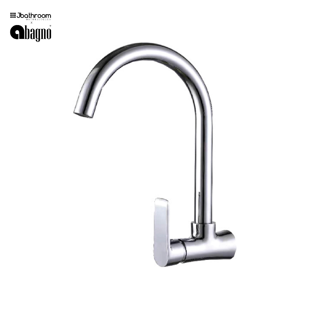 Abagno Svc 028w Cr Brass Chrome Single Lever Wall Sink Tap Shopee Malaysia 