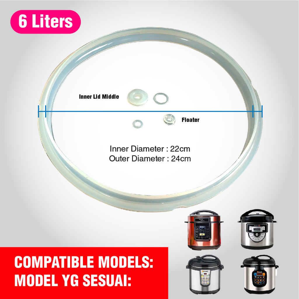 Russell Taylor 6 liters Electric Pressure Cooker Silicone Seal Belt