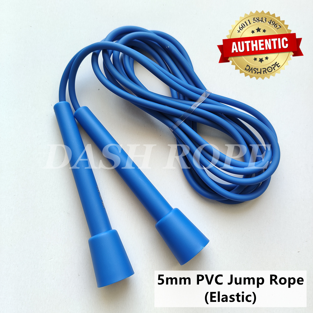 DASHROPE 5mm Elastic PVC Jump Rope Double Under Freestyle Skipping
