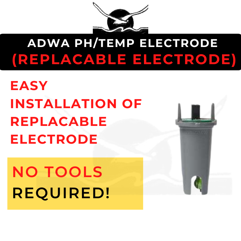 ADWA/HUNGARY Replacable Electrode for pH Meter with Easy Installation & No Tools Required