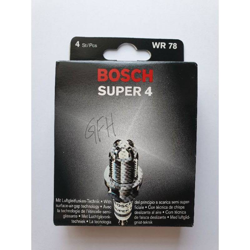 Bosch super 4 spark plug WR78X Proton wira 1.5/1.3,ISWARA,SAGA 8V/12V ...